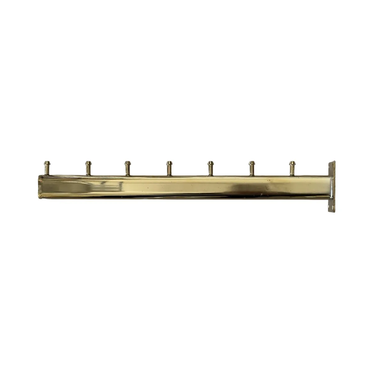 Brazo de 7 Pines Dorado para Pared