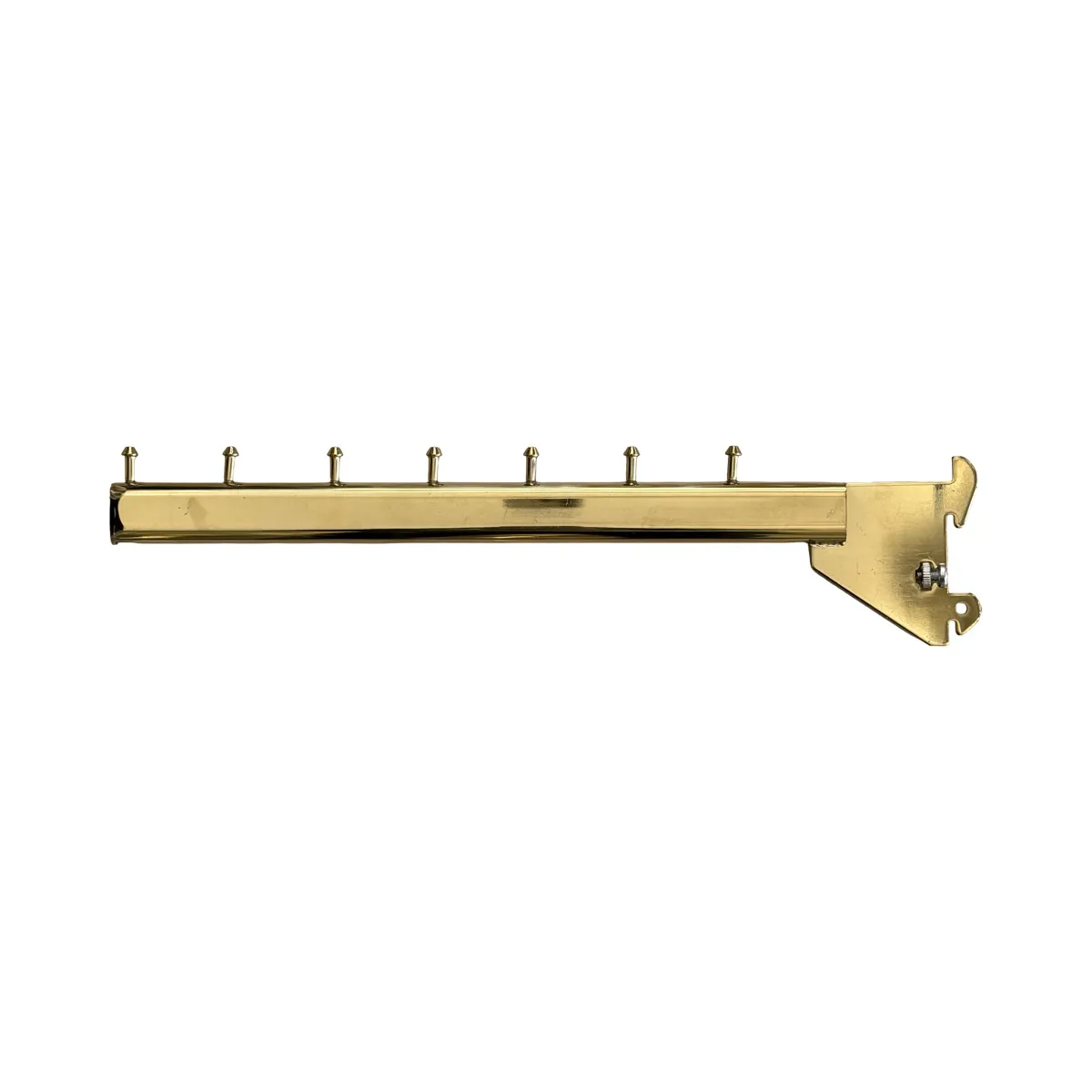 Brazo Recto 7 Pines Dorado para Riel 1"